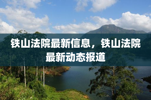 鐵山法院最新信息，鐵山法院最新動態(tài)報道山東水清源環(huán)保科技有限公司