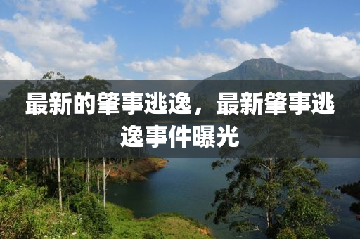 最新的肇事逃逸，最新肇事逃逸事件曝光
