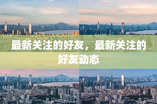 最新關(guān)注的好友，最新關(guān)注的好友動態(tài)