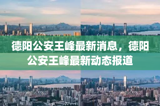 德陽公安王峰最新消息，德陽公安王峰最新動態(tài)報道